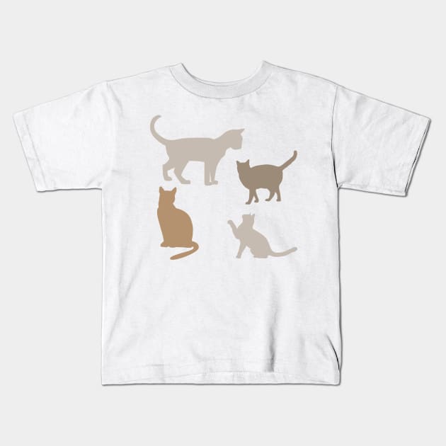 Cat Pattern Kids T-Shirt by PatternbyNOK